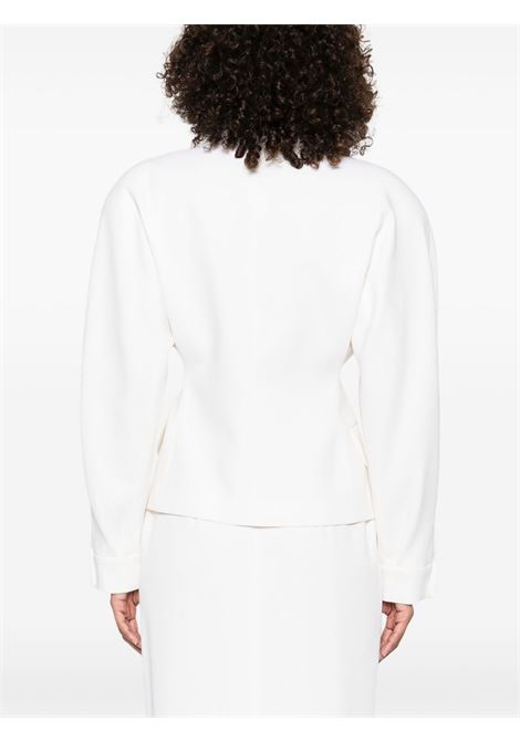 White crystal-embellished double-breasted jacket Alessandra Rich - women ALESSANDRA RICH | FABX4143F23350822